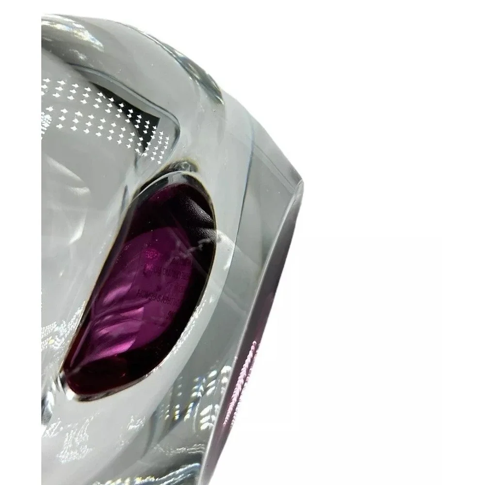 ROYAL LIMITED Candle Holder 24% Lead Crystal Purple Votive Tealight Home Decor